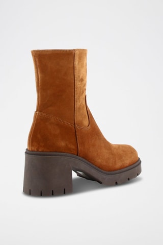 Nubuck Enkellaarzen Amaya - Camel