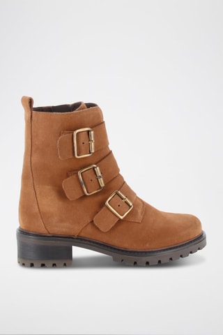 Nubuck Enkellaarzen Argo - Camel