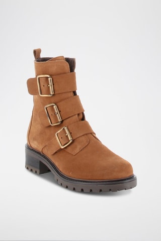 Nubuck Enkellaarzen Argo - Camel
