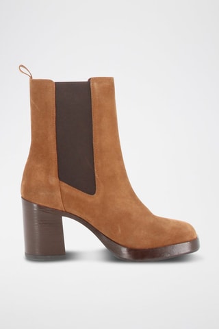 Nubuck Chelsea Boots Caliope - Camel