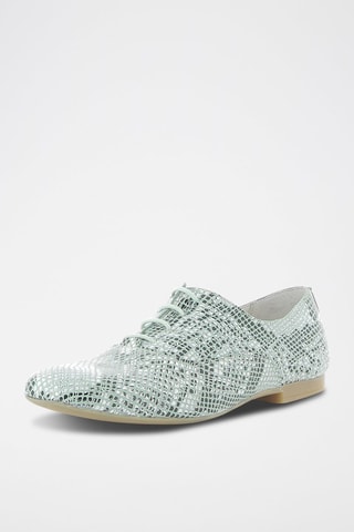 Leren Brogues Caprice Lichtgroen