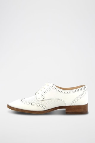 Richelieus en cuir Vaillant Blanc