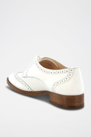 Richelieus en cuir Vaillant Blanc