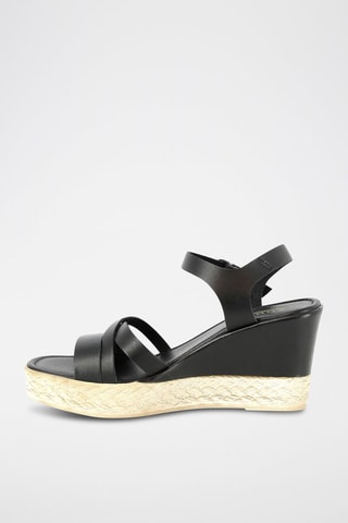 Sandalen met Sleehak Robyn - Zwart