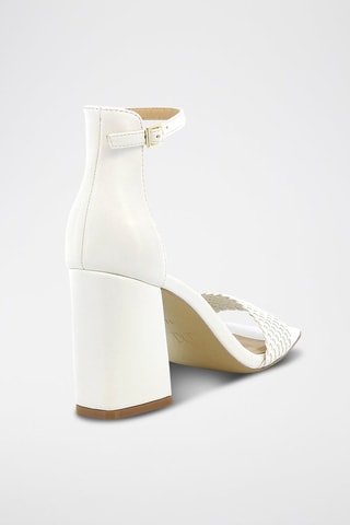 Leren Sandalen met Hak Rosabelle - Wit