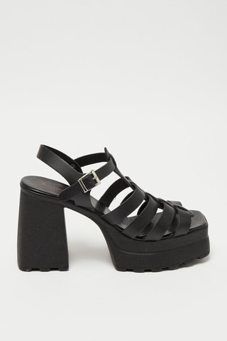 Sandalen met Hak U9 - Zwart