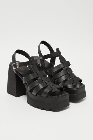 Sandalen met Hak U9 - Zwart