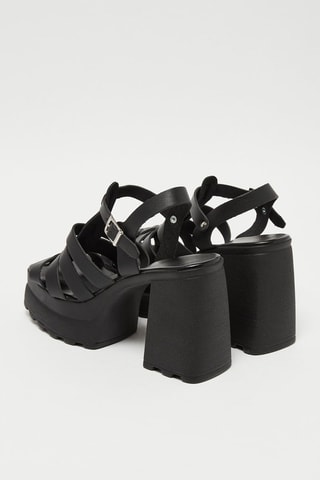 Sandalen met Hak U9 - Zwart