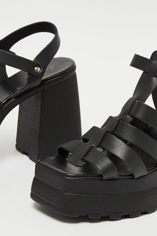 Sandalen met Hak U9 - Zwart