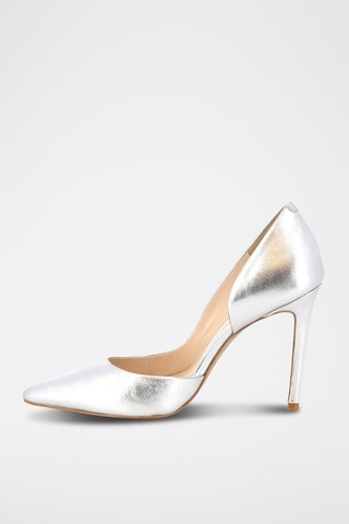 Leren Pumps Envoutante Zilverkleurig