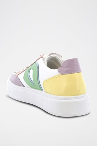 Leren Sneakers Lilac Wit