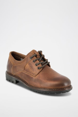Derbies em couro Padra - Castanho