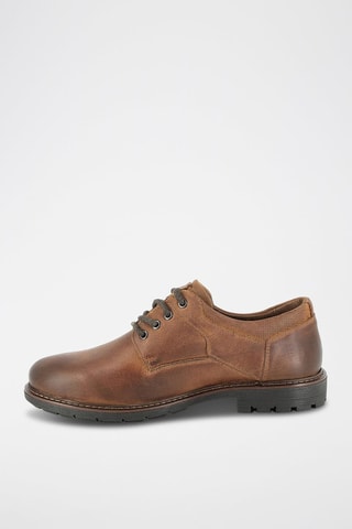 Derbies em couro Padra - Castanho