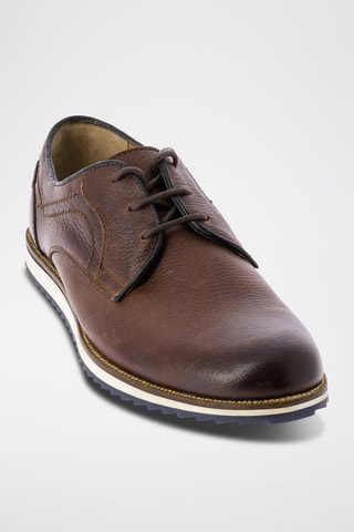 Derbies em couro Cocker - Castanho