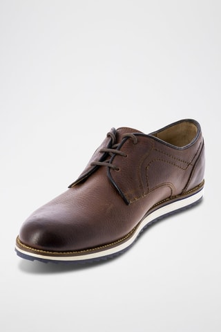 Derbies em couro Cocker - Castanho