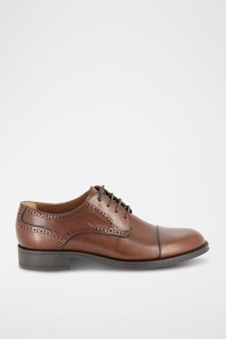 Derbies em couro Paleck - Castanho