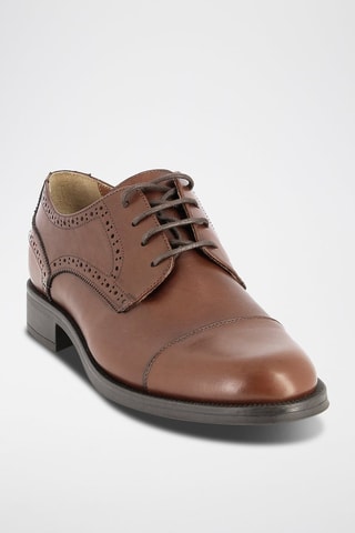 Derbies em couro Paleck - Castanho