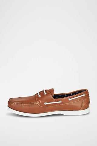 Leren Bootschoenen Nauting - Camel
