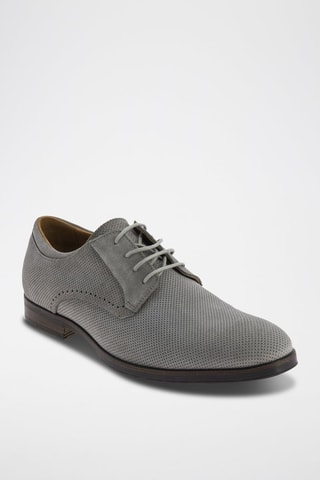 Derbies em couro Var - Cinzento