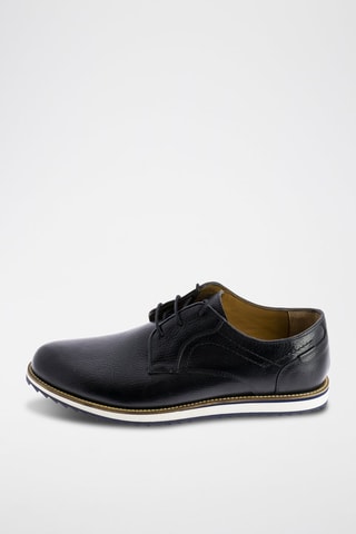 Derbies em couro Cocker - Preto