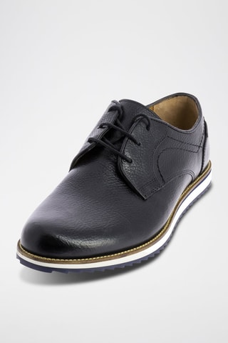 Derbies em couro Cocker - Preto