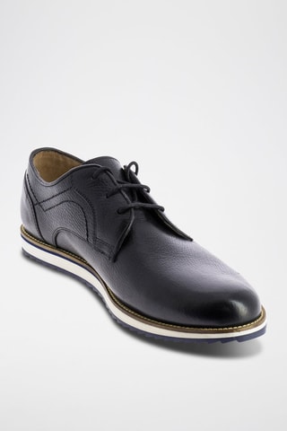 Derbies em couro Cocker - Preto