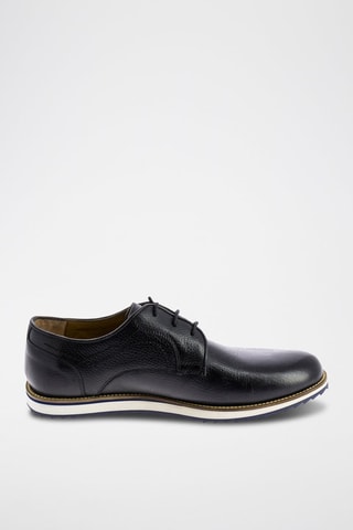 Derbies em couro Cocker - Preto