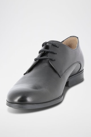 Derbies em couro Trefori - Preto