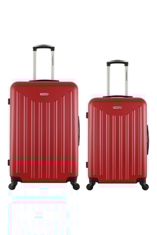 Valise semaine et valise grand volume Brooklyn (M/L) - Rouge - 65/75 cm - Bordeaux
