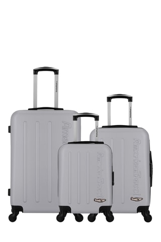 Set de 3 valises Bronx (XS/S/M) -  46/55/65 cm  - Gris