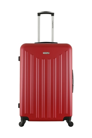 Set de 3 valises Brooklyn (S/M/L) - 55/65/75 cm - Rouge