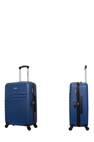 Valise semaine Queens (M) - 65 cm  - Noir, bleu et argenté