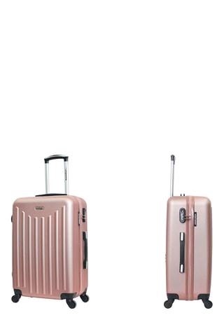 Valise semaine Brooklyn (M) - 60 cm  - Noir, rose et argenté