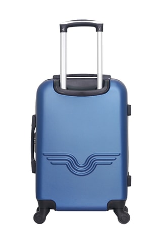 Valise XXS et valise cabine Bronx (XXS/S) - 55/46 cm  - Bleu, gris et noir