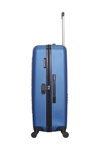 Set de 3 valises Bronx  - 46/55/75 cm - Bleu et rouge