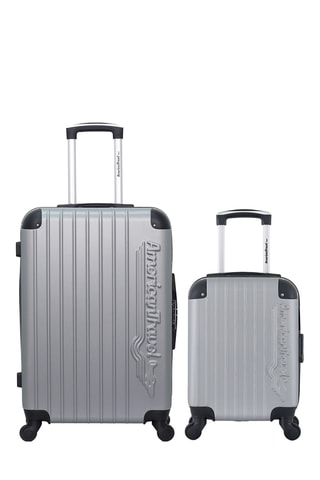  Valise XXS et valise semaine Budapest (XXS/M) - 46/65 cm  - Noir et gris