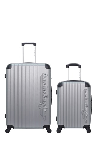 Valise cabine et valise grand volume Budapest (S/L) - 55/75 cm - Gris