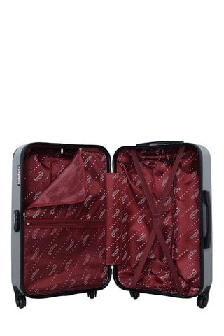  Valise semaine et valise grand volume Budapest (M/L) - 65/75 cm  - Noir, argenté et gris