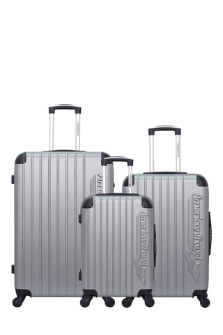 Set de 3 valises Budapest (S/M/L) - 55/64/95 cm - Gris