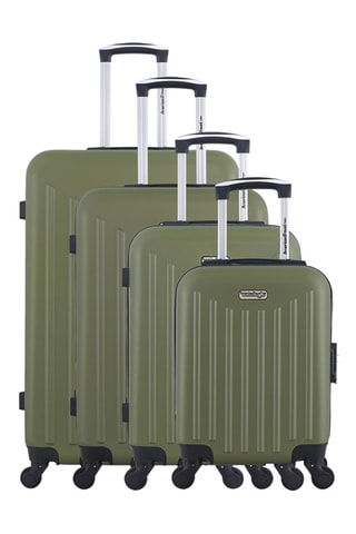 Set de 4 valises Brooklyn-M - 46/55/65/75 cm  - Vert