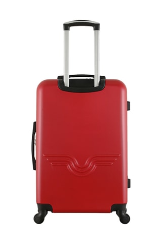 Valise semaine Brooklyn (M) - 65 cm  - Argenté, noir et rouge