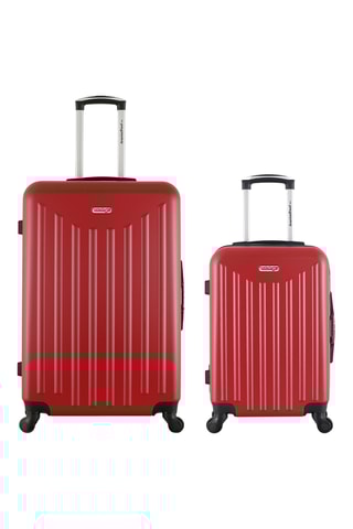 Valise cabine et valise grand volume Brooklyn (S/L) - Rouge - 55/75 cm - Bordeaux