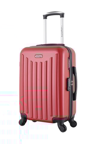Valise cabine Brooklyn (S) - 55 cm  - Noir et rouge