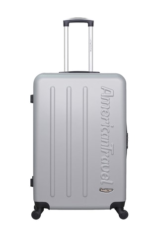 Valise XXS et valise grand volume Bronx (XXS/L) - 46/75 cm  - Blanc, gris et noir