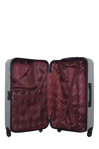 Valise XXS et valise grand volume Bronx (XXS/L) - 46/75 cm  - Blanc, gris et noir