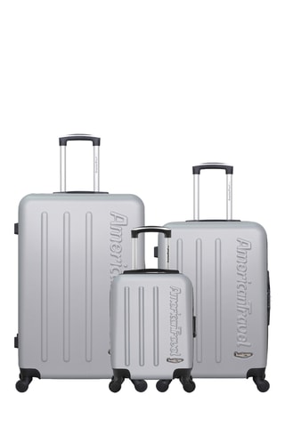 Set de 3 valises Bronx (XXS/M/L) - 46/65/75 cm - Gris