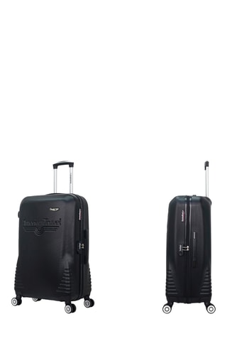 Valise grand volume DC (L) - Noir - 75 cm - Argenté et noir