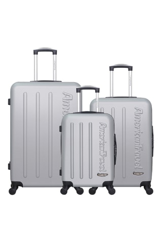 Set de 3 valises Bronx (S/M/L) - Gris- 55/65/75 cm - Gris