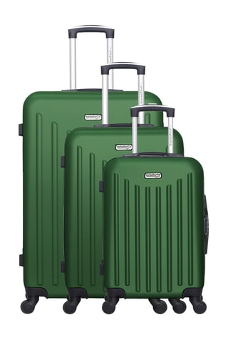 Set de 3 valises Brooklyn (S/M/L) - 55/65/75 cm  - Vert
