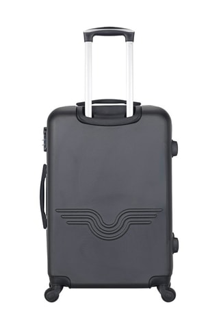 Mala média Queens (M) - 65 cm  - Preto e prateado